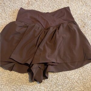 Brown High-Waisted Skirt